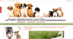 Desktop Screenshot of adestramento-para-caes.com